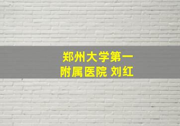 郑州大学第一附属医院 刘红